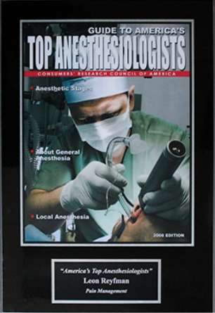 America’s Top Anesthesiologist