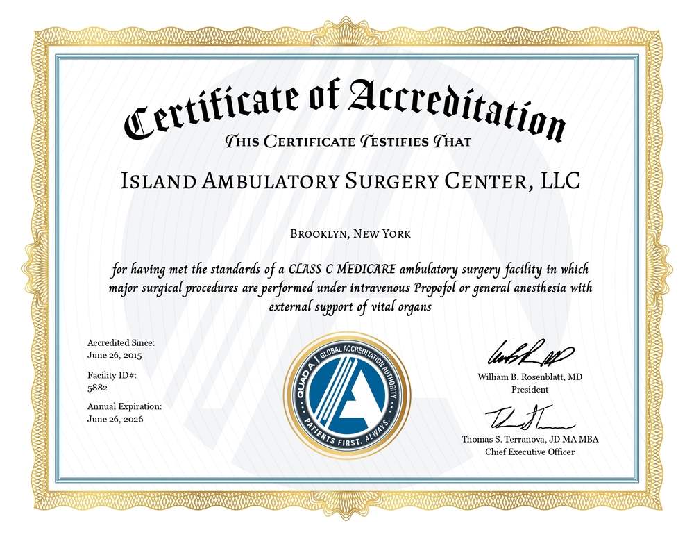 QUADA Certificate