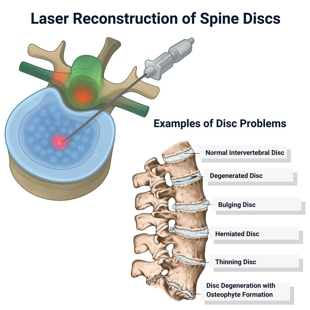 Laser Reconstruction of Spine Discs in Manhattan